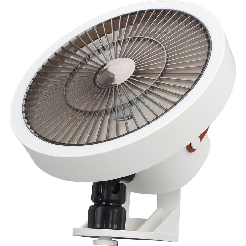 Ortviai Weißer Oszillierender Wandventilator Mit Fernbedienung, 3 Geschwindigkeitsstufen, Wiederaufladbarem Led-nachtlicht, Kompakt Und Leise Für Schlafzimmer Oder Büro