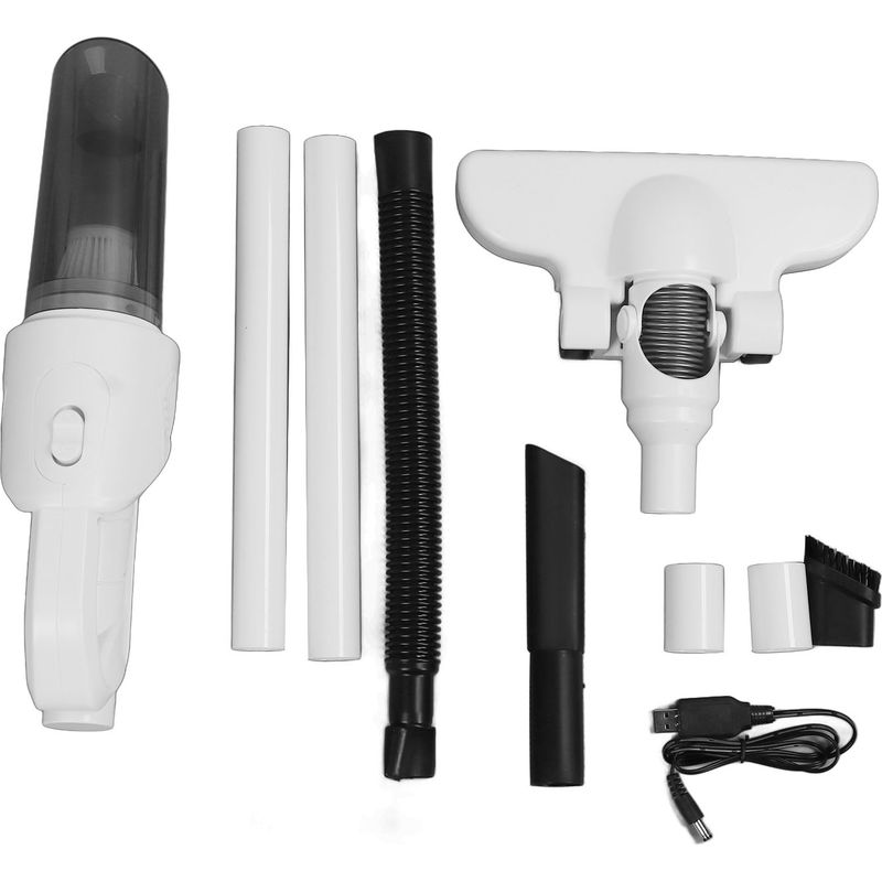 Ortviai 2-in-1 Akku-stielstaubsauger, Weiß, Leistungsstark Und Leichtgewicht (966 G) Für Böden Und Teppiche