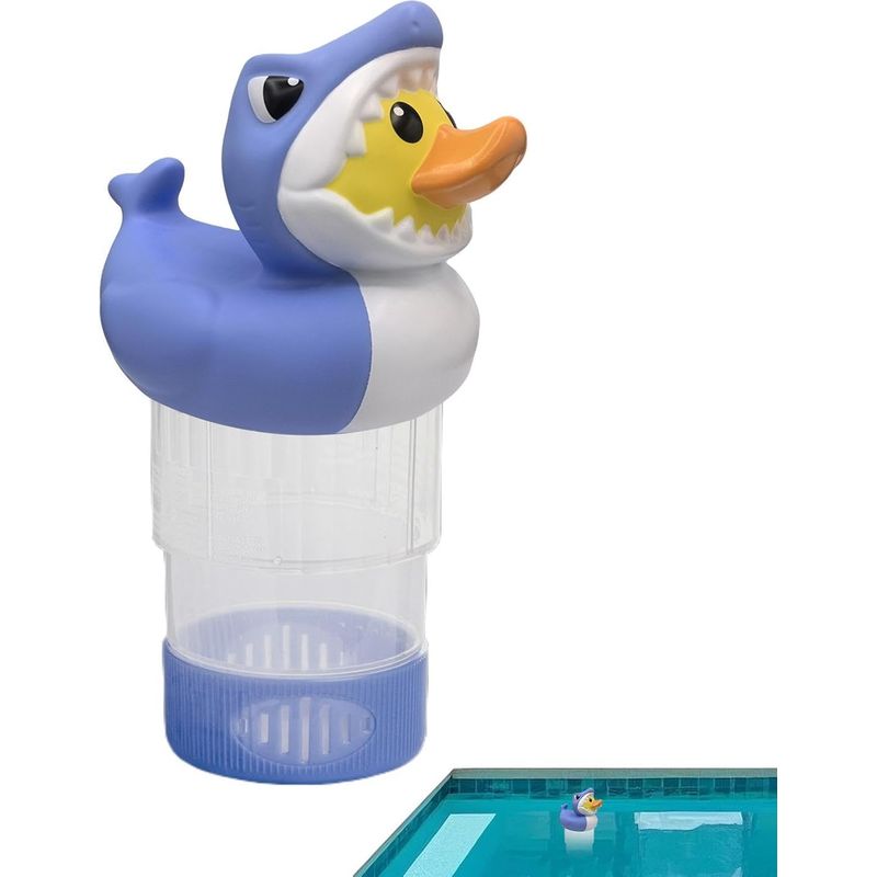 Schwimmender Chlorspender In Entenform Für Solarbetriebene Pools