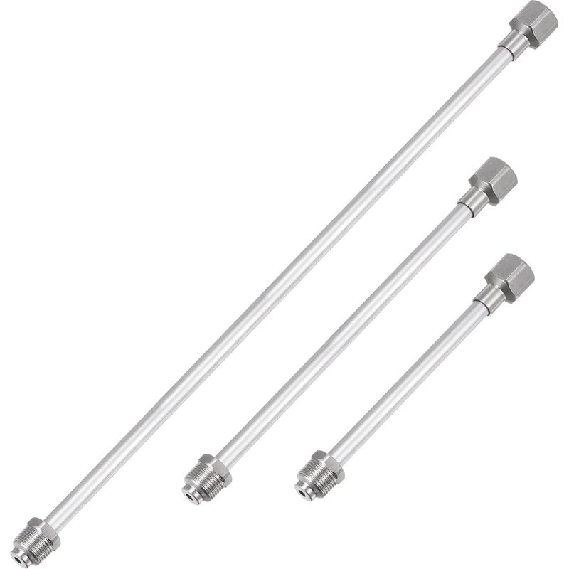 Set Mit 3 Verlängerungen Für Airless-farbspritzpistolen Mit Roten Schutzkappen, 8, 12 Und 19