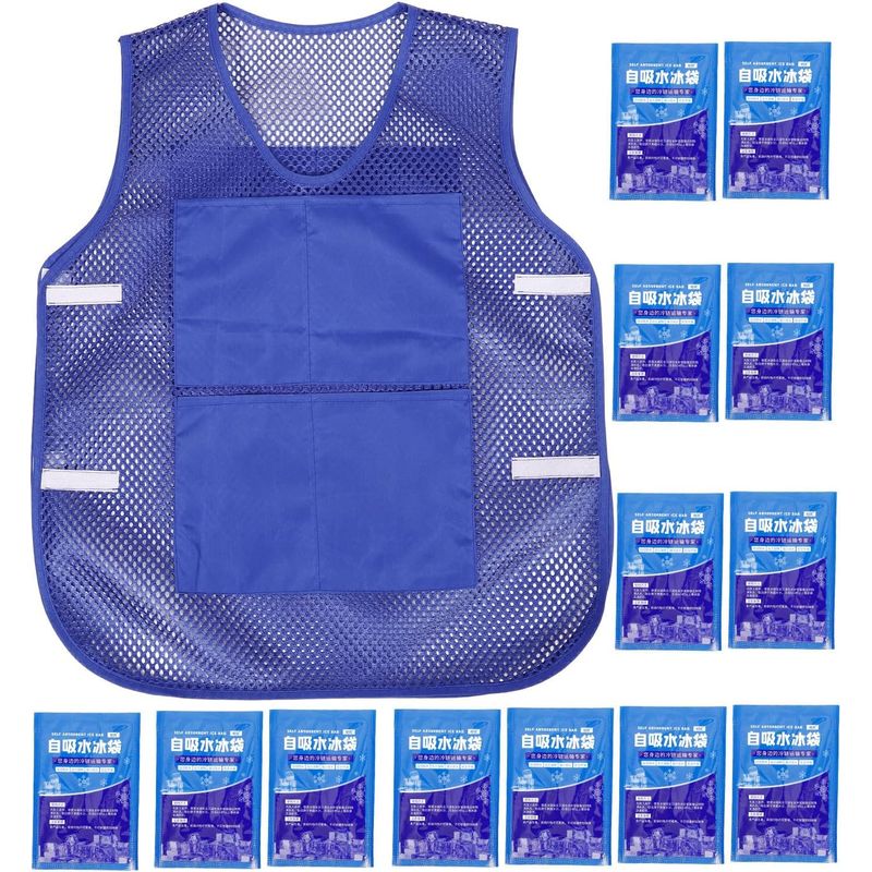 Healeved Kühlweste Für Herren Mit Eisbeuteln, Aus Polyesterfaser, Ideal Für Sommer Und