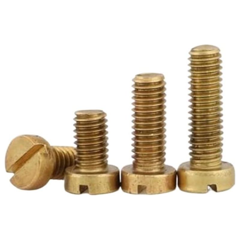 10 Messing-schlitzschrauben Mit Innensechskant M4 M5, Länge 6-30 Mm (16 Stück)