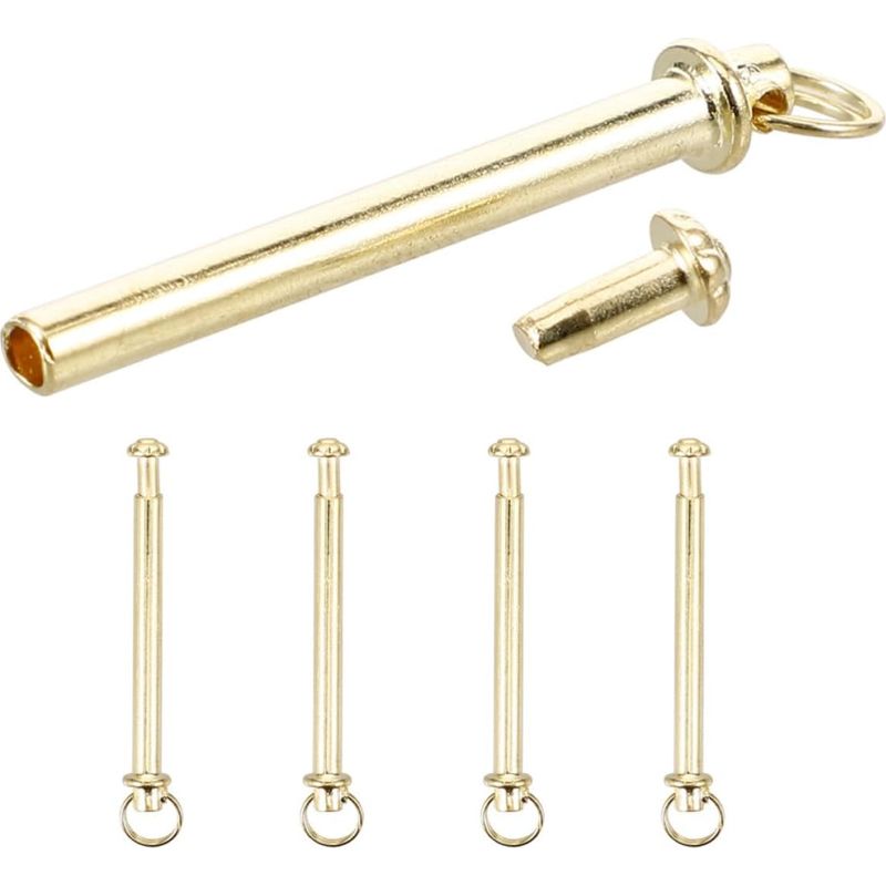 Professionelle Healeved-reparaturflicken Aus Eisen, Goldfarben, Für Handfächer: 5er-set