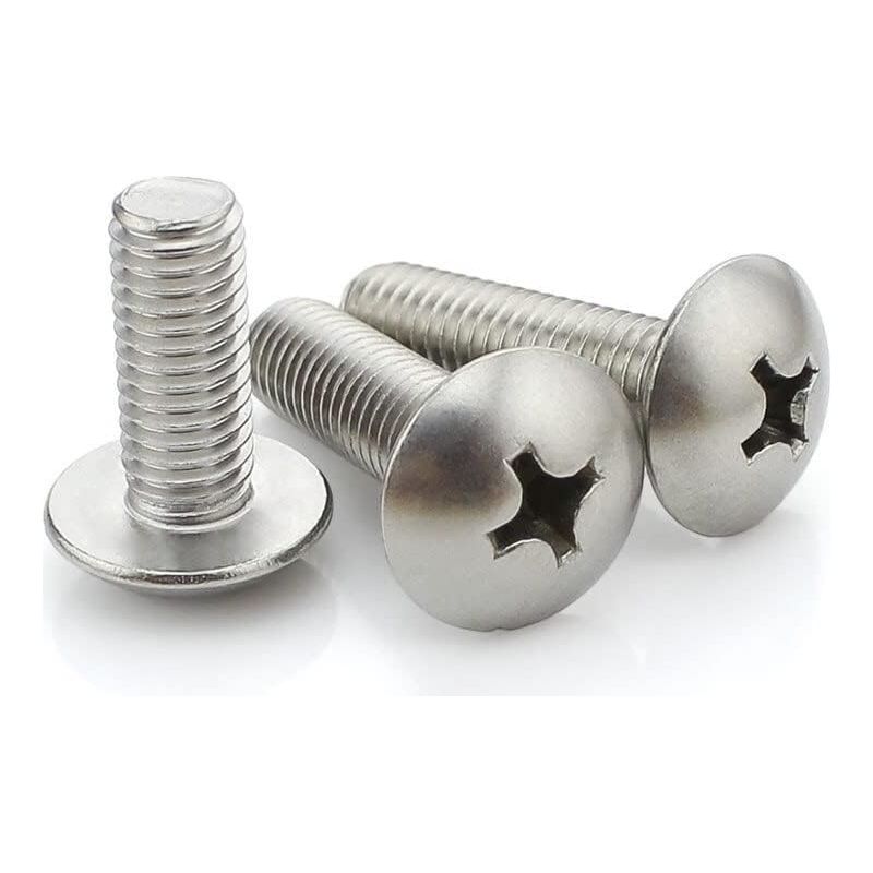 5/10 Stück M6 M8 Länge 12–50 Mm Phillips-flachkopf-maschinenschrauben, Groß, Aus Edelstahl 304