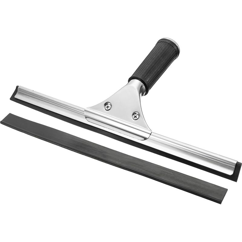 Duschabzieher Mit Ersatzgummidichtung Für Glastür Und Badezimmerwand, 30 Cm (12 Zoll)