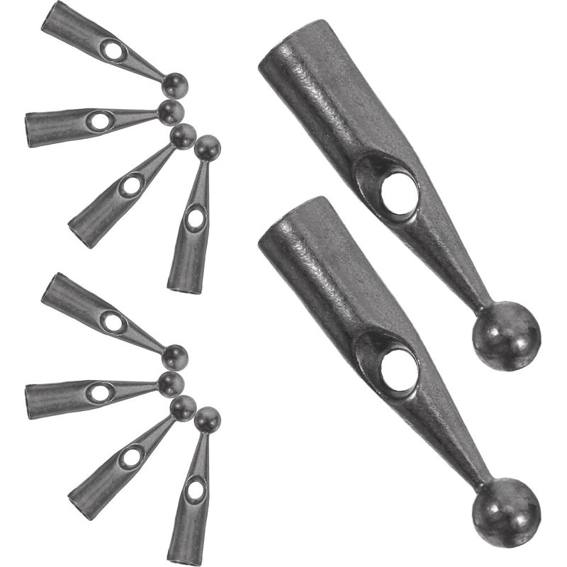 Ersatz-metall-sonnenschirmspitzen, 10er-packung, Loch