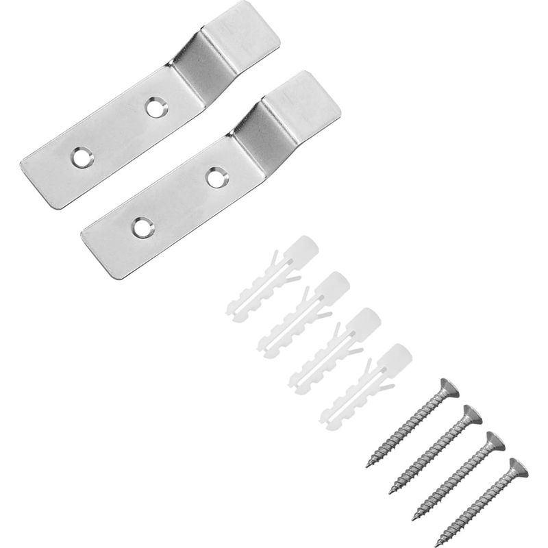 Set Mit 2 Edelstahl-wandhalterungen Für Urinale