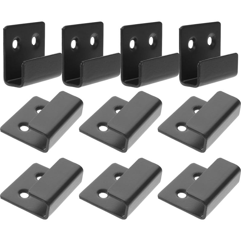 Lot De 10 Supports De Fixation Murale En Acier Inoxydable