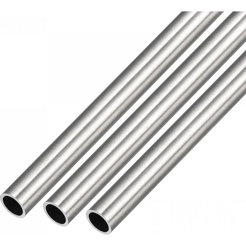 Satz Aus 3 Geraden 304 Edelstahlrohren Für Möbel Und Maschinen, 6 Mm X 0,5 300