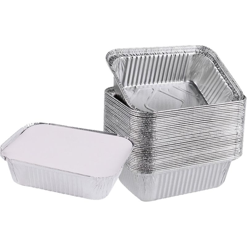 Einweg-aluminiumfolie Mit Deckel Für Grill Oder Backofen