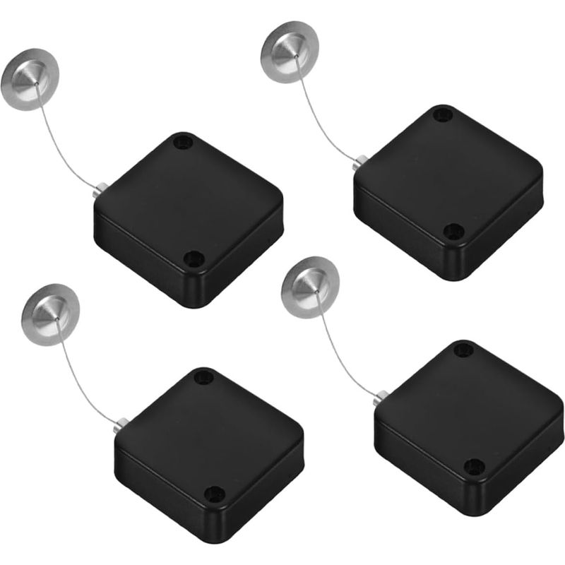 4-teiliges, Einziehbares Diebstahlsicherungssystem Aus Edelstahl Mit Schloss