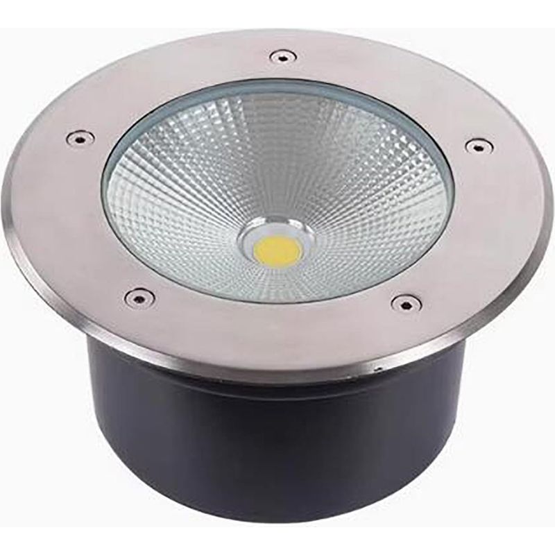 Runde, Eingelassene Cob-led-gartenleuchte, Ip65 Wasserdichte Außenleuchte