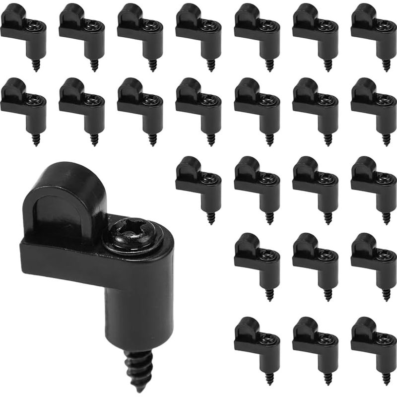 3/8-zoll-nylon-moskitonetz-befestigungsset, 24-teilig