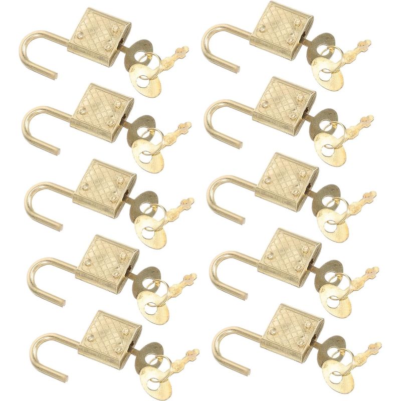 De 10 Petits Cadenas En Alliage De Zinc Résistant À La