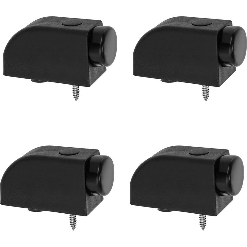 Healeved Schiebefensterstopper, 4er-set, Für Türen Und Fenster, Schwarze Kunststoffschlösser.