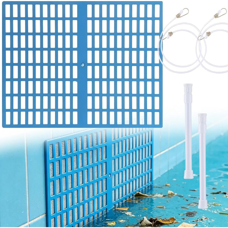 Abnehmbarer, Universeller Laubschutz Aus Netzgewebe Für Poolskimmer Verhindert