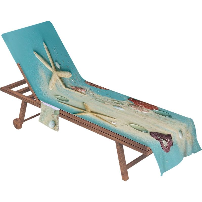 Universeller Bezug Für Sonnenliegen Mit Integriertem Strandtuch, Aus Schnelltrocknender Mikrofaser, 2
