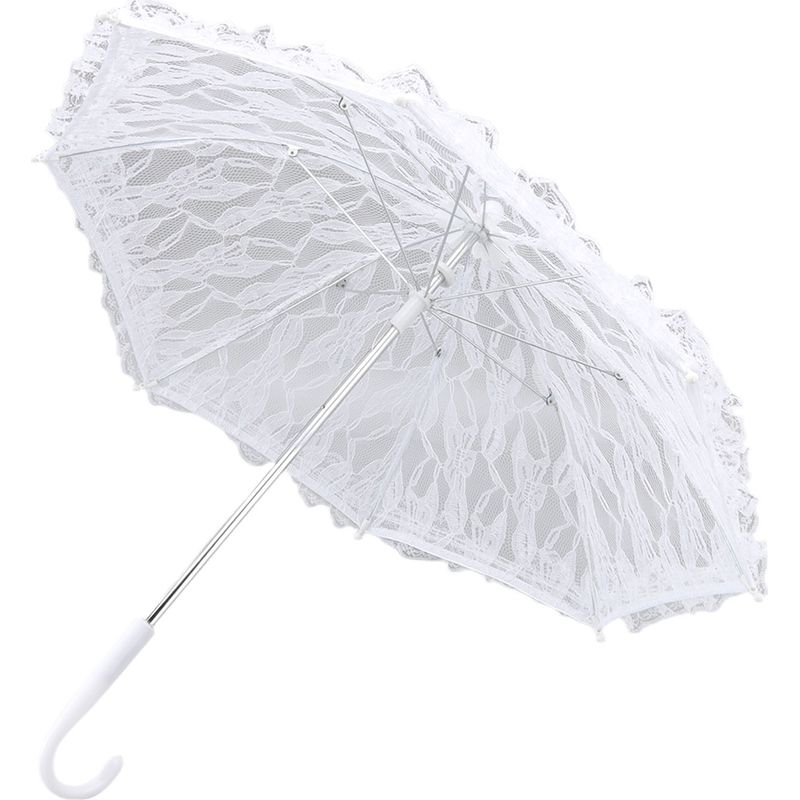 Weiße Spitze Mit J-förmigem Griff, Elegante Optik, Ideal