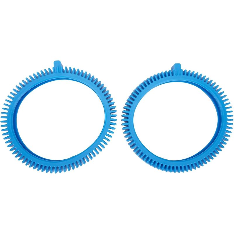 Lntyq Poolreifen-reinigungsset Mit Großem Noppen, Saugnapf-set Für Vorder- Und Hinterreifen Aus Gummi Für Schwimmbecken, Blau