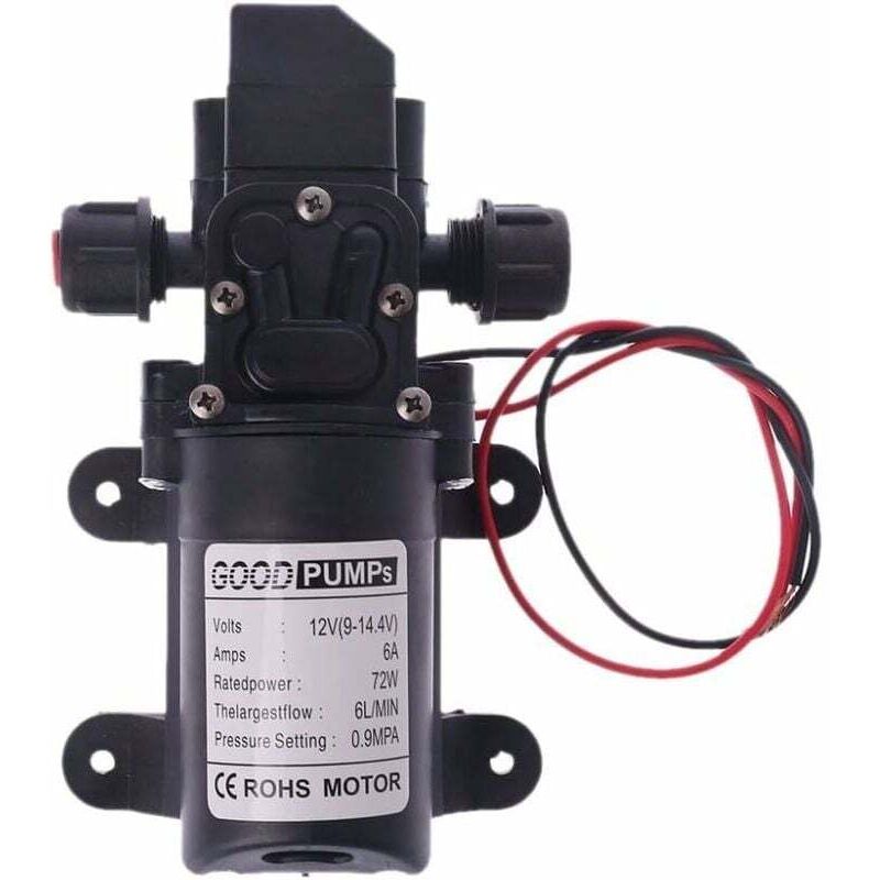 12-v-wasserpumpe Für Wohnmobile, 60 W, 6 L/min, Hochdruck, Membran, Selbstansaugend