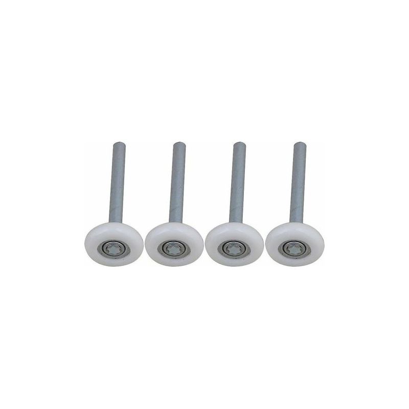 Satz Mit 4 Abgedichteten Garagentorrollen Mit Nylonkugellager Und 115-mm-schaft