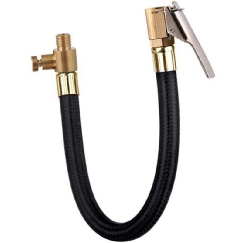 Reifenfüllschlauch, 60 Cm Autoventil, Luftschlauch, Reifenabdeckung Mit Clip-verlängerungsadapter