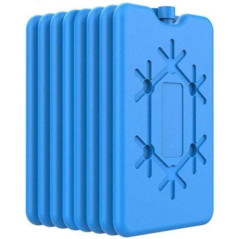 Eiswürfel Für Kühltaschen Oder Isolierte Lunchboxen, Ultradünne, Wiederverwendbare Kühlakkus Zum Frischhalten Von Lebensmitteln, 8 Stück Pro Packung.