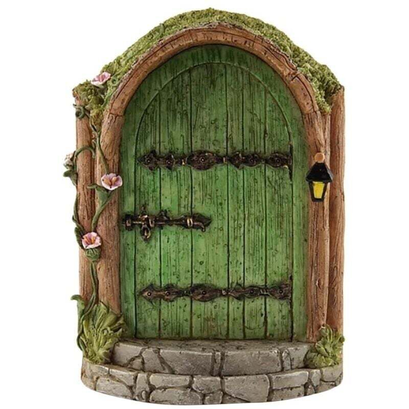 Miniatur-gartentor, Elfen-gartentor, Elfen-holztor, Miniatur-gartenbaum, Gartendekoration, Typ H