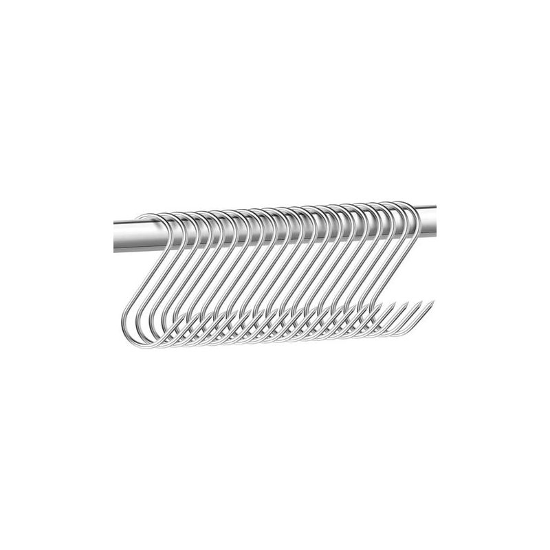 Set Mit 15 Edelstahlhaken, 15 Cm Lang – S-förmige Haken – Salz- Und Säurebeständig – Für Fleisch Und Grillgut