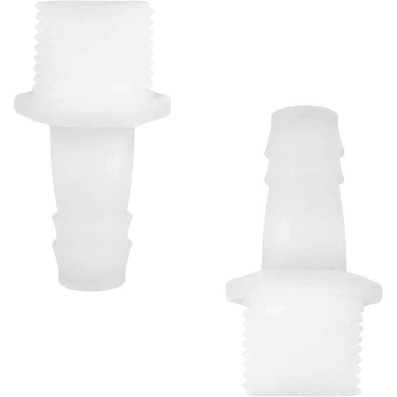 Set Mit 2 Kunststoff-schlauchreduzierstücken, 12 Mm Außendurchmesser (schlauchanschluss) X G1/2 Außengewinde, Anschlussadapter Für Aquarien