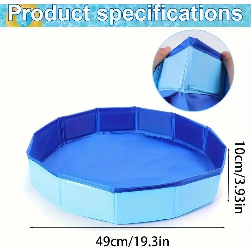 Aufstellpool - Verbundgewebe, Kinderbecken - Blau, 50x10cm (ohne Abflussloch)