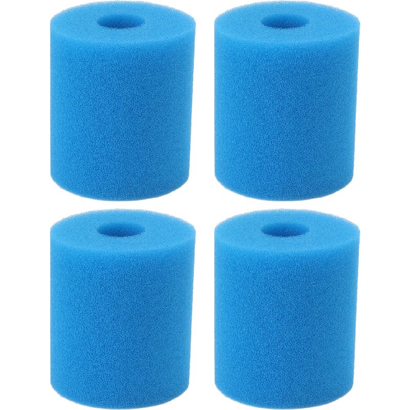 4-teiliger, Waschbarer Und Wiederverwendbarer H-förmiger Filterschwamm Für Poolfilterpumpen, Kompatibel Mit Standardsystemen, 102 X 90 X 30 Mm