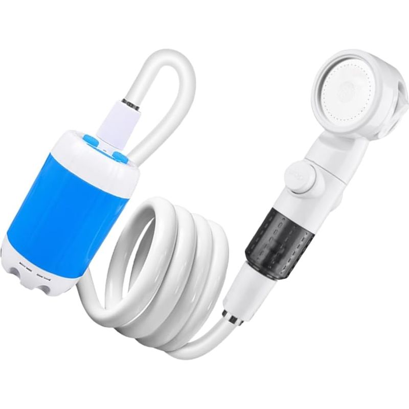 Tragbare, Wiederaufladbare Campingdusche Mit 4000-mah-akku, Wasserdicht Für Den Outdoor-einsatz – Das Ultimative Dusch-gadget
