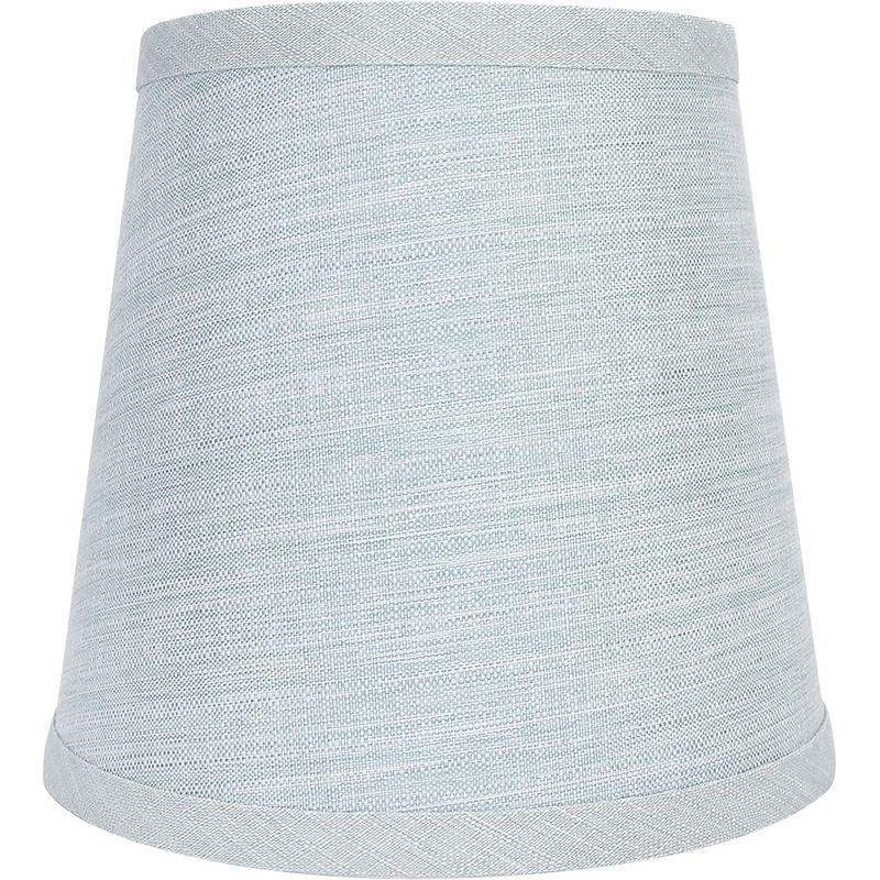 Handgefertigter Textillampenschirm Für Tisch- Und Pendelleuchten – Vielseitig Einsetzbar: Wand-, Steh- Und Kronleuchter (1 Lampenschirm, Hellblaue Farbe, Maße 110x150x140mm, Leuchtmittel Kompatibel)