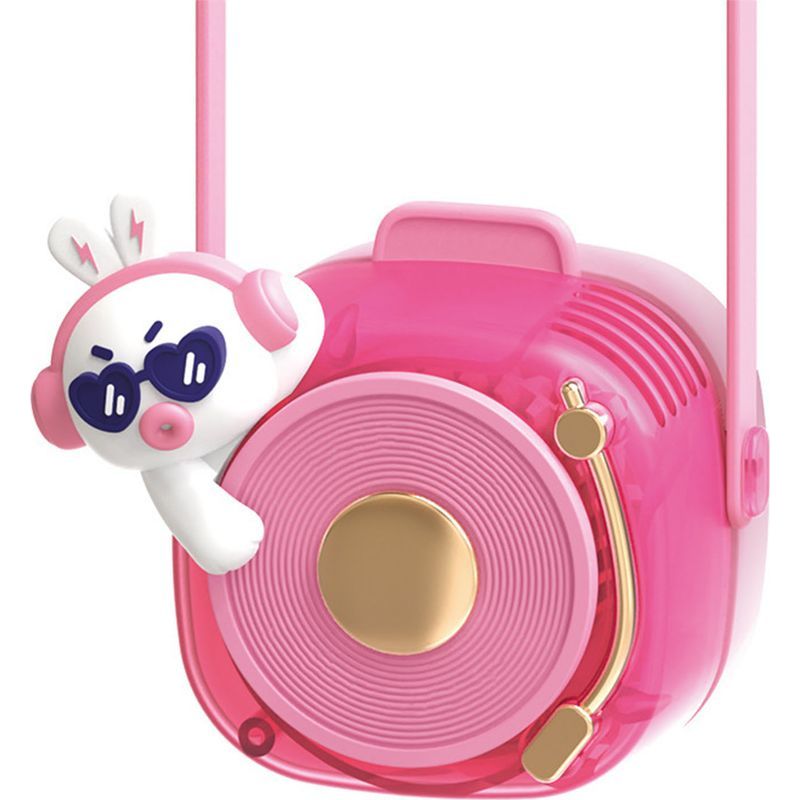 Wiederaufladbarer, Klingenloser Nackenventilator Per Usb - 3 Geschwindigkeitsstufen - Rosa - Für Sport Und Reisen Im Freien (1 Stück)