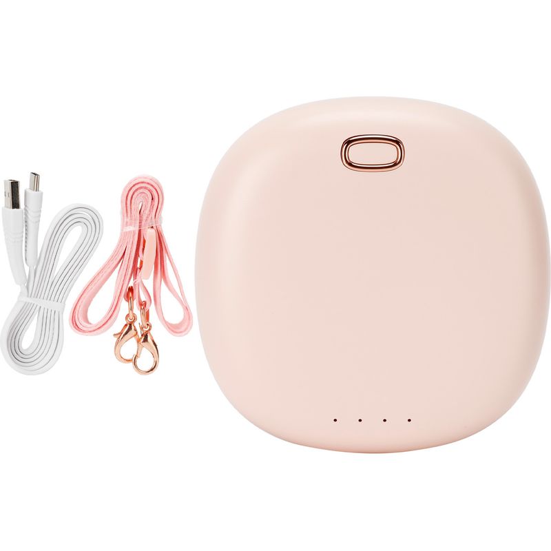 Wiederaufladbarer, Tragbarer Nackenventilator Mit Usb-anschluss – 3 Geschwindigkeitsstufen, Geräuscharmer Modus (abs, Pink) – Für Reisen Und Outdoor-aktivitäten