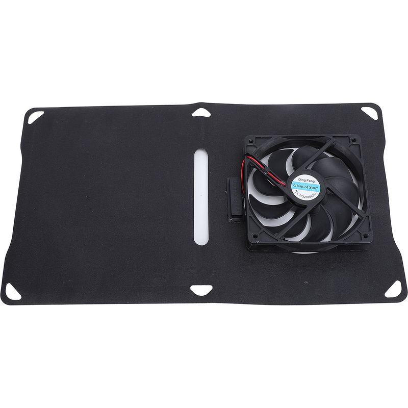 Tragbarer 10-w-solarventilator Mit Monokristallinem Panel Für Die Gewächshausbelüftung (abs, Ventilatordurchmesser 12 Cm)