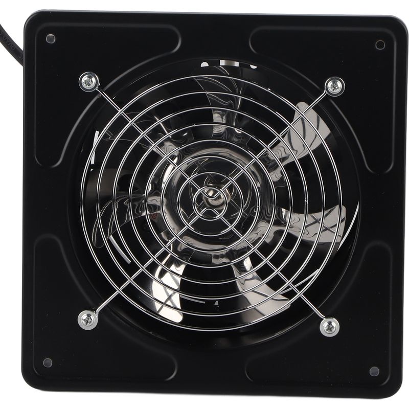 190 Mm 40 W 220 V Wandventilator Für Bad, Küche, Garage – Effiziente Und Leise Belüftung (schwarz, 1 Stück)