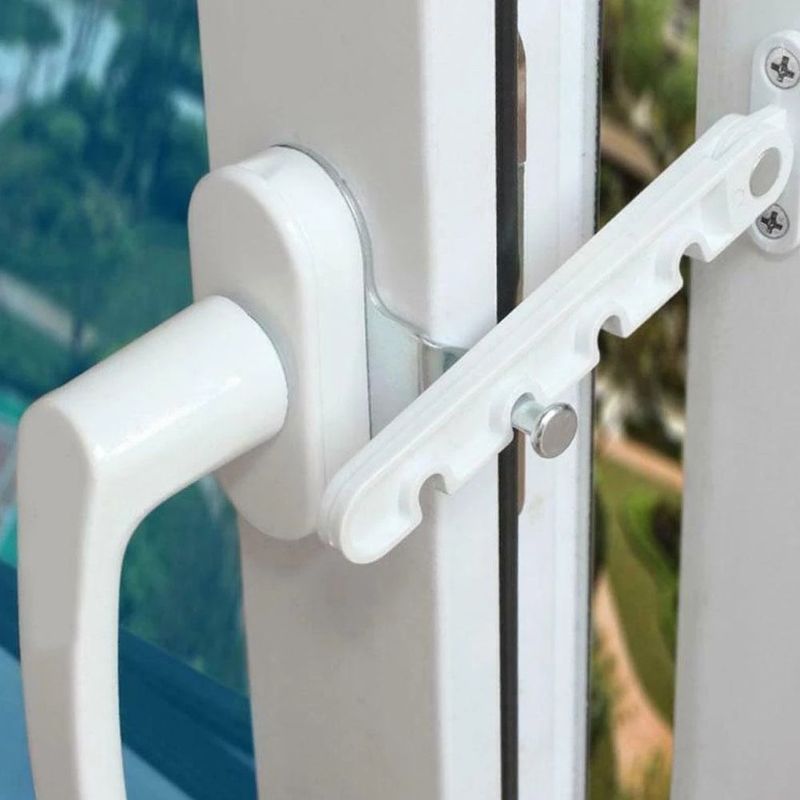 Fensterhalterungen – Haltehaken, Verstellbarer Begrenzer, Windfester Kompass, Halteanschlag, Flachverschluss