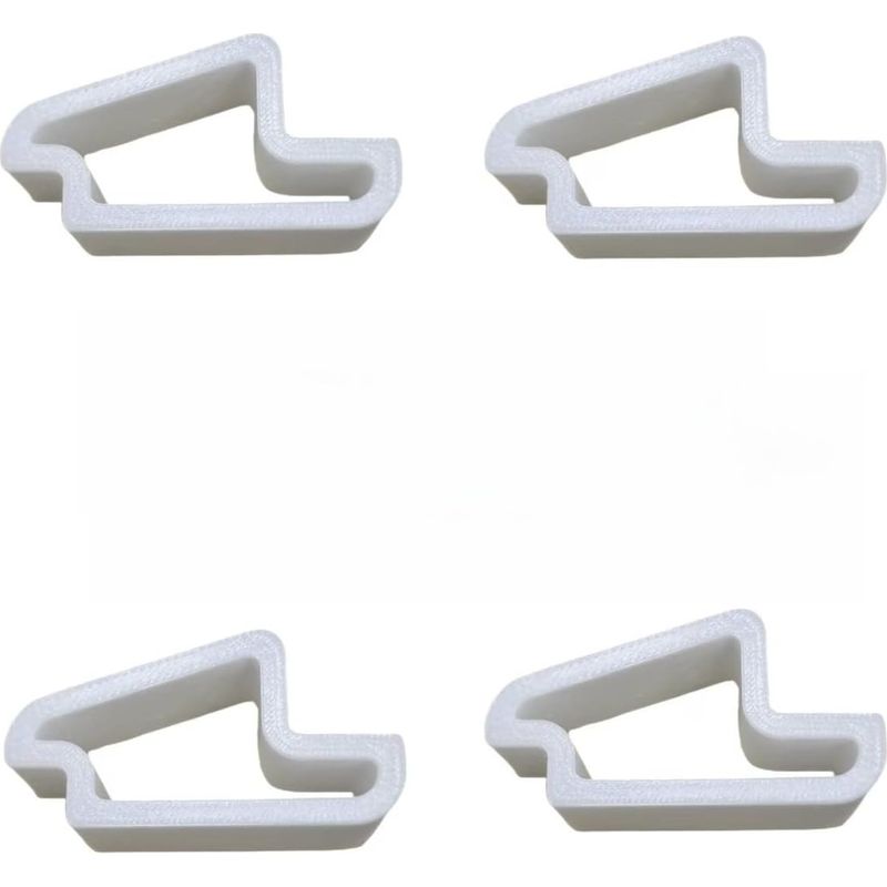 Set Mit 4 Tür- Und Fensterstoppern – Robuster, Stoßdämpfender Kunststoffstopper Mit Schienenverriegelungsset Für Fenstertüren (balkontüren), Einfache Montage (weiß)