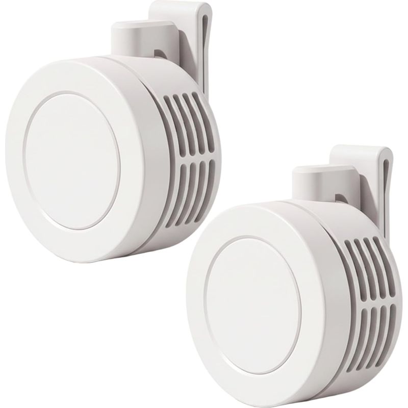Mini-tragventilator, 2 Ultraleise Gürtelventilatoren Mit Flexiblem Hemd- Und Taillenclip, 3-stufige, Klingenlose Mini-ventilatoren Für Büro, Reisen Und Outdoor-aktivitäten (weiß)