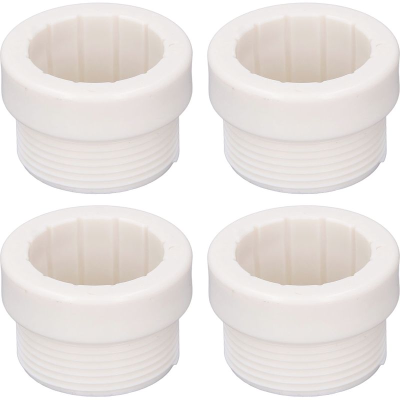 Set Mit 4 Stabilisierungsadaptern Für Gartenschirme Mit Robustem, Weißem Abs-einsatz (4er-pack) - Kompatibel Mit Sonnenschirmen Für Terrasse, Pool Und Balkon