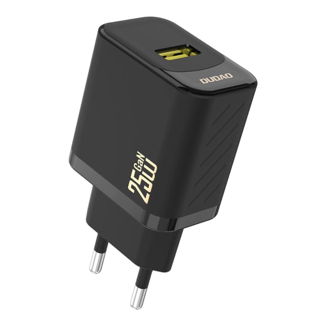 Dudao A27S 25W GaN USB-A Charger - Black