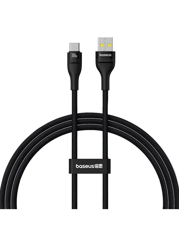 Baseus Flash 2 USB-A / USB-C cable 100W 1 m - black