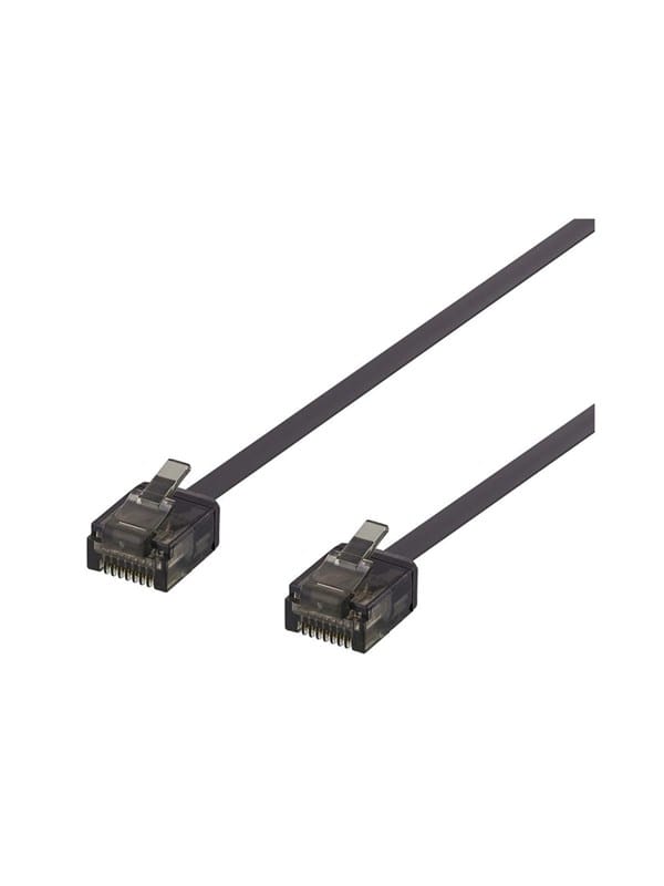 Deltaco patch cable - 50 cm - black - Schwarz - 0.5 meter