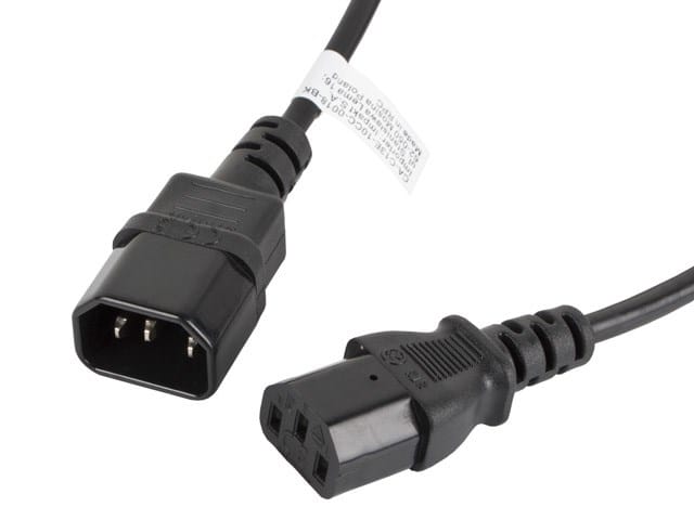 Lanberg - power extension cable - power IEC 60320 C13 to IEC 60320 C14 - 1.8 m