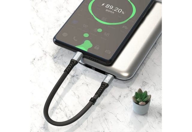 Dudao L10C USB-C - USB-C PD cable 100W 5A 0.23m - black