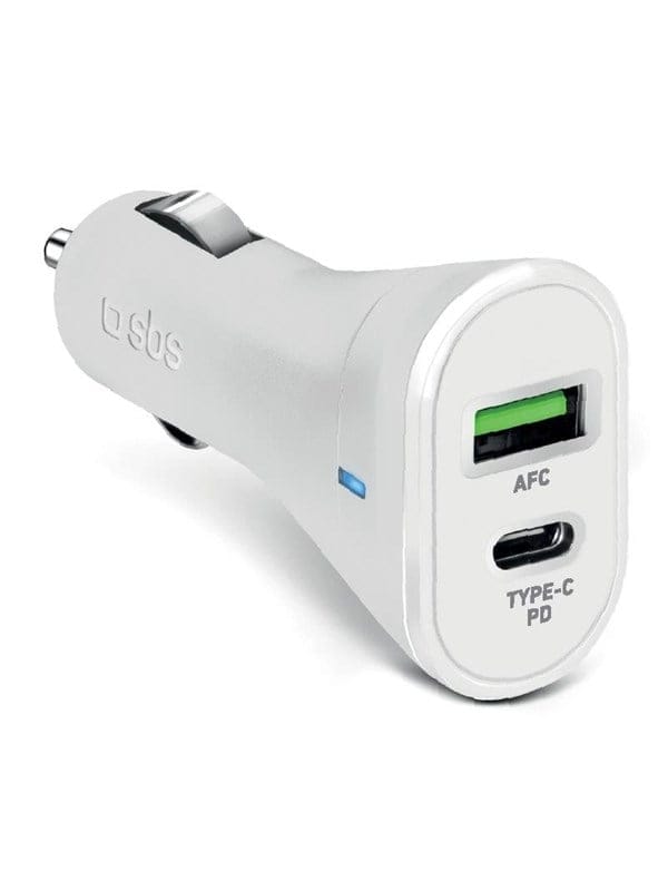 SBS 20W Car Charger - White