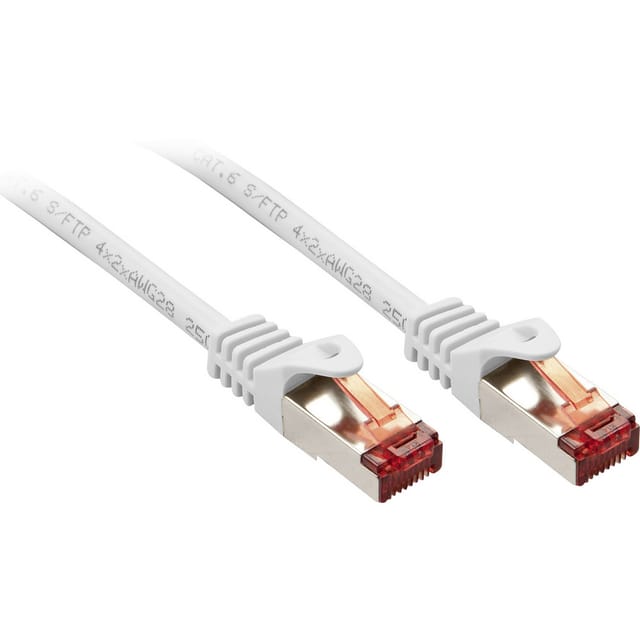 Lindy Basic patch cable - 50 cm - white - Weiß - 0.5m