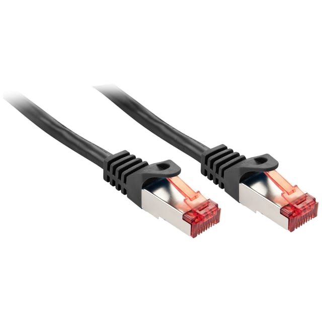 Lindy Basic patch cable - 10 m - black - Schwarz - 10m